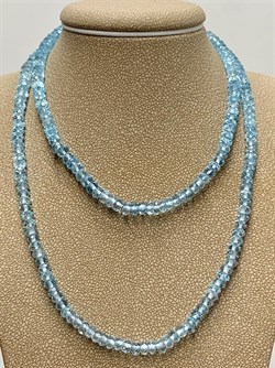 *Бусы р.50 д.3*4 Голубой Топаз Мадагаскар арт. 815Т3225.3.50-844 - фото 248012 *Бусы р.50 д.3*4 Голубой Топаз Мадагаскар арт. 815Т3225.3.50-844 - фото 248012