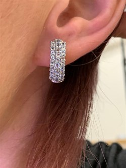 *Серьги Голубой Топаз арт. E00529-145 Вес 5,31 г - фото 248203