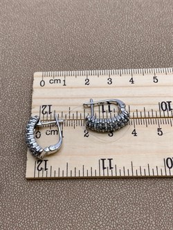 *Серьги Голубой Топаз арт. E00529-145 Вес 5,31 г - фото 248207