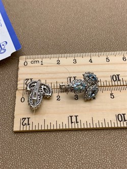 *Серьги Голубой Топаз арт. E00561-662 Вес 6,8 г - фото 248217