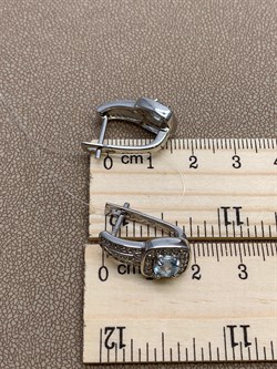 *Серьги Голубой Топаз арт. E00543-974 Вес 6,36 г - фото 248271