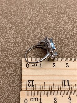 *Кольцо р.17,5 Голубой Топаз арт. R00561-457 вес 5,28 г - фото 248297 *Кольцо р.17,5 Голубой Топаз арт. R00561-457 вес 5,28 г - фото 248297