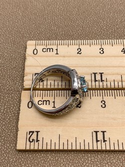 *Кольцо р.17,5 Голубой Топаз арт. R00543-714 Вес 4,85 г - фото 248308 *Кольцо р.17,5 Голубой Топаз арт. R00543-714 Вес 4,85 г - фото 248308