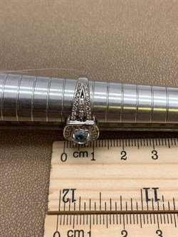 *Кольцо р.17,5 Голубой Топаз арт. R00543-714 Вес 4,85 г - фото 248317 *Кольцо р.17,5 Голубой Топаз арт. R00543-714 Вес 4,85 г - фото 248317