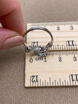 *Кольцо р.17,5 Голубой Топаз арт. R00563-409 Вес 2,09 г - фото 248321 *Кольцо р.17,5 Голубой Топаз арт. R00563-409 Вес 2,09 г - фото 248321