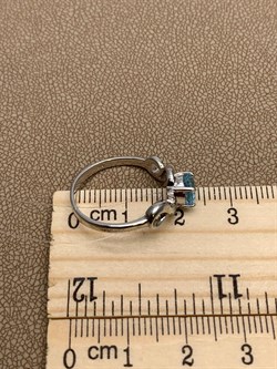 *Кольцо р.17,5 Голубой Топаз арт. R00562-938 Вес  2,19 г - фото 248329