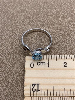 *Кольцо р.17,5 Голубой Топаз арт. R00562-938 Вес  2,19 г - фото 248330