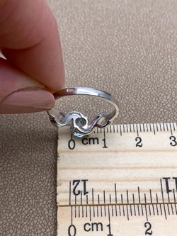 *Кольцо р.17,5 Голубой Топаз арт. R00562-938 Вес  2,19 г - фото 248331