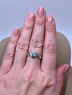 *Кольцо р.17 Голубой Топаз арт. R00562-952 Вес  2,12 г - фото 248352 *Кольцо р.17 Голубой Топаз арт. R00562-952 Вес  2,12 г - фото 248352