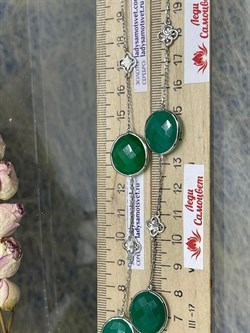 *Колье р.60 Монпасье Зеленый Агат арт. SO-N35781-X-W-ME-X-X-902 Вес 20,67 г - фото 248492 *Колье р.60 Монпасье Зеленый Агат арт. SO-N35781-X-W-ME-X-X-902 Вес 20,67 г - фото 248492