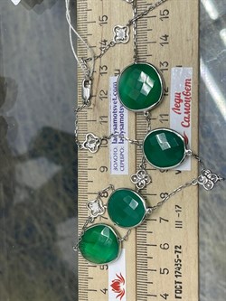 *Колье р.60 Монпасье Зеленый Агат арт. SO-N35781-X-W-ME-X-X-902 Вес 20,67 г - фото 248494 *Колье р.60 Монпасье Зеленый Агат арт. SO-N35781-X-W-ME-X-X-902 Вес 20,67 г - фото 248494