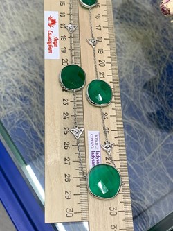 *Колье р.60 Зеленый Агат арт. SO-N00101-X-W-Gg-X-X-056 Вес 19,15 г - фото 248503 *Колье р.60 Зеленый Агат арт. SO-N00101-X-W-Gg-X-X-056 Вес 19,15 г - фото 248503