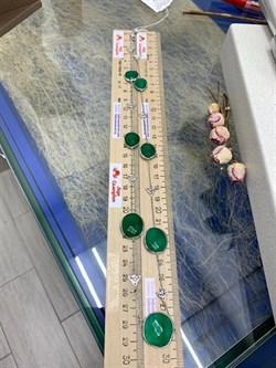 *Колье р.60 Зеленый Агат арт. SO-N00101-X-W-Gg-X-X-056 Вес 19,15 г - фото 248505 *Колье р.60 Зеленый Агат арт. SO-N00101-X-W-Gg-X-X-056 Вес 19,15 г - фото 248505