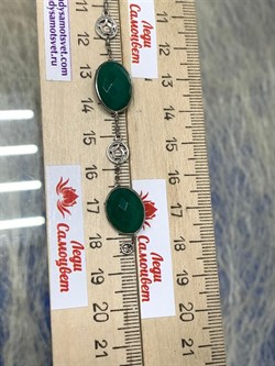 *Браслет р.19 Монпасье Зеленый Агат арт. SO-B00030-X-W-Gg-X-X-857 Вес 8,8 г - фото 248587 *Браслет р.19 Монпасье Зеленый Агат арт. SO-B00030-X-W-Gg-X-X-857 Вес 8,8 г - фото 248587