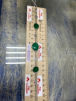 *Браслет р.19 Монпасье  Зеленый Агат арт. SO-B00600-X-W-Gg-X-X-114 Вес 6,2 г - фото 248608 *Браслет р.19 Монпасье  Зеленый Агат арт. SO-B00600-X-W-Gg-X-X-114 Вес 6,2 г - фото 248608