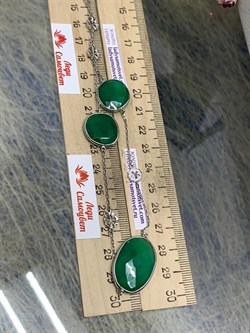 *Колье р.60 Зеленый Агат арт. SO-N00587-X-W-Gg-X-X-063 Вес 18,88 г - фото 248615 *Колье р.60 Зеленый Агат арт. SO-N00587-X-W-Gg-X-X-063 Вес 18,88 г - фото 248615