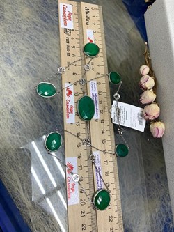 *Колье р.60 Зеленый Агат арт. SO-N00587-X-W-Gg-X-X-063 Вес 18,88 г - фото 248617 *Колье р.60 Зеленый Агат арт. SO-N00587-X-W-Gg-X-X-063 Вес 18,88 г - фото 248617