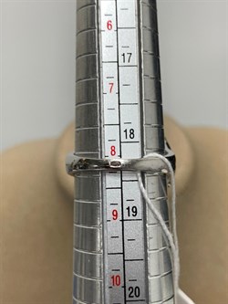 *Кольцо р.18,5 Зеленый Агат Фианит Микс арт. AS-R00457-X-W-Gg-X-W-333 Вес 6,32 г - фото 248663