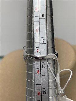 *Кольцо р.17,5 Зеленый Агат Фианит Микс арт. AS-R00457-X-W-Gg-X-W-349 вес 6,2 г - фото 248683