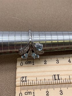 *Кольцо р.18 Голубой  Топаз арт. R00536-247 Вес 4,38 г - фото 248763 *Кольцо р.18 Голубой  Топаз арт. R00536-247 Вес 4,38 г - фото 248763