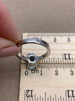 *Кольцо р.18 Голубой Топаз арт. R00505-748 Вес 4,86 г - фото 248777 *Кольцо р.18 Голубой Топаз арт. R00505-748 Вес 4,86 г - фото 248777