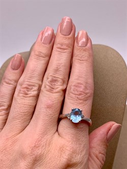 *Кольцо р.18 Голубой Топаз арт. R00505-748 Вес 4,86 г - фото 248778 *Кольцо р.18 Голубой Топаз арт. R00505-748 Вес 4,86 г - фото 248778