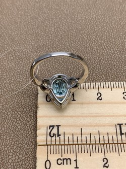 *Кольцо р.17 Голубой Топаз арт. R00504-615 Вес 3,59 г - фото 248787