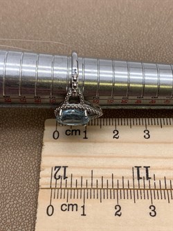 *Кольцо р.17 Голубой Топаз арт. R00504-615 Вес 3,59 г - фото 248793