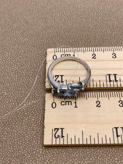 *Кольцо р.17,5 Голубой Топаз арт. R00578-356 Вес 2,77 г - фото 249039