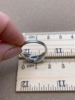 *Кольцо р.17,5 Голубой Топаз арт. R00578-356 Вес 2,77 г - фото 249040