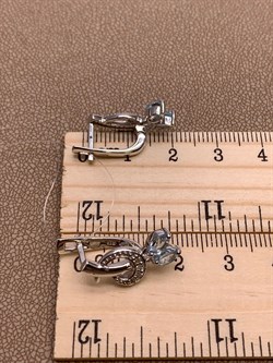 *Серьги Голубой Топаз арт. E00534-875 Вес 4,14 г - фото 249067