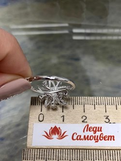 *Кольцо р.18,5 Белый Жемчуг д.8*8,5мм арт. 1.0372.0.b-509 Вес 3,05 г - фото 249586