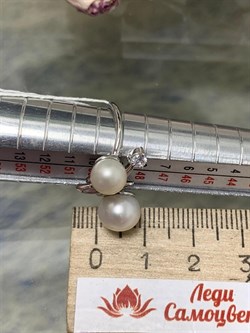 *Кольцо р.16 Белый Жемчуг д.7*7,5 д.8*8,5мм арт. 1.0412.0.b-044 Вес 3,02 г - фото 250140 *Кольцо р.16 Белый Жемчуг д.7*7,5 д.8*8,5мм арт. 1.0412.0.b-044 Вес 3,02 г - фото 250140