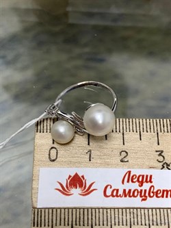 *Кольцо р.16 Белый Жемчуг д.7*7,5 д.8*8,5мм арт. 1.0412.0.b-044 Вес 3,02 г - фото 250142 *Кольцо р.16 Белый Жемчуг д.7*7,5 д.8*8,5мм арт. 1.0412.0.b-044 Вес 3,02 г - фото 250142