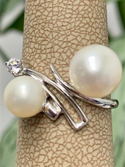 *Кольцо р.16 Белый Жемчуг д.7*7,5 д.8*8,5мм арт. 1.0412.0.b-044 Вес 3,02 г - фото 250144 *Кольцо р.16 Белый Жемчуг д.7*7,5 д.8*8,5мм арт. 1.0412.0.b-044 Вес 3,02 г - фото 250144