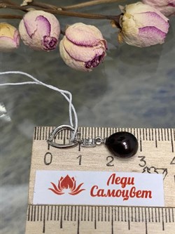 *Кулон Карабин Открывается Черный Жемчуг д.8,5*9мм арт. 3.1112.n.d-956 Вес 1,7 г - фото 250235 *Кулон Карабин Открывается Черный Жемчуг д.8,5*9мм арт. 3.1112.n.d-956 Вес 1,7 г - фото 250235