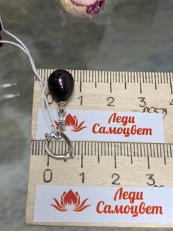 *Кулон Карабин Открывается Черный Жемчуг д.8,5*9мм арт. 3.1112.n.d-956 Вес 1,7 г - фото 250236 *Кулон Карабин Открывается Черный Жемчуг д.8,5*9мм арт. 3.1112.n.d-956 Вес 1,7 г - фото 250236