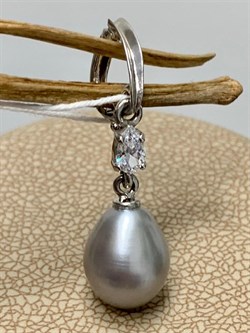 *Кулон Карабин Открывается Серебристый Жемчуг д.8,5*9мм арт. 3.1112.n.d-072 Вес 1,85 г - фото 250243 *Кулон Карабин Открывается Серебристый Жемчуг д.8,5*9мм арт. 3.1112.n.d-072 Вес 1,85 г - фото 250243