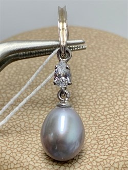 *Кулон Карабин Открывается Серебристый Жемчуг д.8,5*9мм арт. 3.1112.n.d-164 Вес 1,71 г - фото 250246 *Кулон Карабин Открывается Серебристый Жемчуг д.8,5*9мм арт. 3.1112.n.d-164 Вес 1,71 г - фото 250246