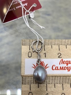 *Кулон Карабин Открывается Серебристый Жемчуг д.8,5*9мм арт. 3.1112.n.d-164 Вес 1,71 г - фото 250247 *Кулон Карабин Открывается Серебристый Жемчуг д.8,5*9мм арт. 3.1112.n.d-164 Вес 1,71 г - фото 250247