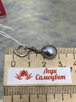 *Кулон Карабин Открывается Серебристый Жемчуг д.8,5*9мм арт. 3.1112.n.d-164 Вес 1,71 г - фото 250248 *Кулон Карабин Открывается Серебристый Жемчуг д.8,5*9мм арт. 3.1112.n.d-164 Вес 1,71 г - фото 250248