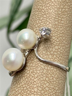 *Кольцо р.18 Белый Жемчуг д.6,5*7 д.7,5*8мм арт. 1.0416.0.b-446 Вес 2,74 г - фото 250409 *Кольцо р.18 Белый Жемчуг д.6,5*7 д.7,5*8мм арт. 1.0416.0.b-446 Вес 2,74 г - фото 250409