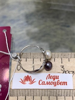 *Кольцо р.17 Жемчуг Микс д.6*6,5мм арт. 1.0301.0.b-885 Вес 1,69 г - фото 250595 *Кольцо р.17 Жемчуг Микс д.6*6,5мм арт. 1.0301.0.b-885 Вес 1,69 г - фото 250595