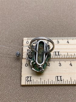 *Кольцо р.17,5 Халцедон Урал АРТ 2625 Вес 9,7 г - фото 250900