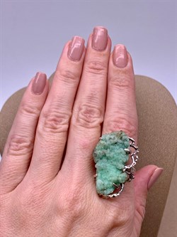 *Кольцо р.17,5 Халцедон Урал АРТ 2625 Вес 9,7 г - фото 250901