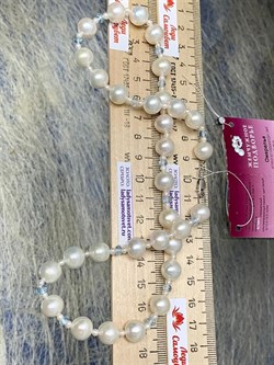 *Ожерелье р.45 д.10*10,5 Белый Жемчуг Голубой Топаз арт. 811000480291.045-049 - фото 251038 *Ожерелье р.45 д.10*10,5 Белый Жемчуг Голубой Топаз арт. 811000480291.045-049 - фото 251038