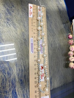 *Ожерелье р.50 д.10*10,5 Белый Жемчуг Голубой Топаз арт. 811000480279.045-798 - фото 251056 *Ожерелье р.50 д.10*10,5 Белый Жемчуг Голубой Топаз арт. 811000480279.045-798 - фото 251056