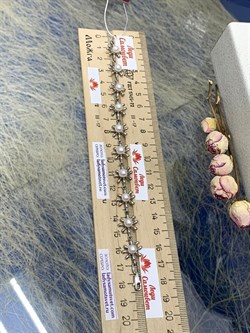 *Браслет р.18,5 Белый Жемчуг д.5*6мм арт. Ж5051р-976 Вес 11,3 г - фото 251273 *Браслет р.18,5 Белый Жемчуг д.5*6мм арт. Ж5051р-976 Вес 11,3 г - фото 251273