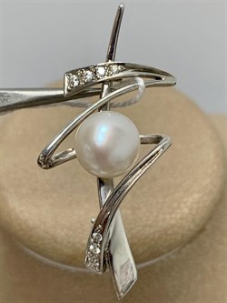 *Брошь Белый Жемчуг д.9*9,5мм арт. 41510201.0.b.000-067 Вес 4,29 г - фото 251282 *Брошь Белый Жемчуг д.9*9,5мм арт. 41510201.0.b.000-067 Вес 4,29 г - фото 251282