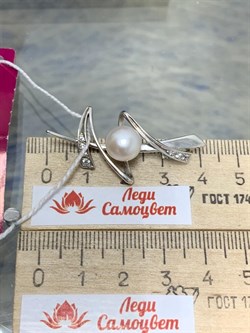 *Брошь Белый Жемчуг д.9*9,5мм арт. 41510201.0.b.000-067 Вес 4,29 г - фото 251285 *Брошь Белый Жемчуг д.9*9,5мм арт. 41510201.0.b.000-067 Вес 4,29 г - фото 251285